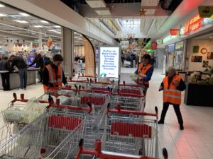 La collecte de la banque alimentaire, une réussite également!